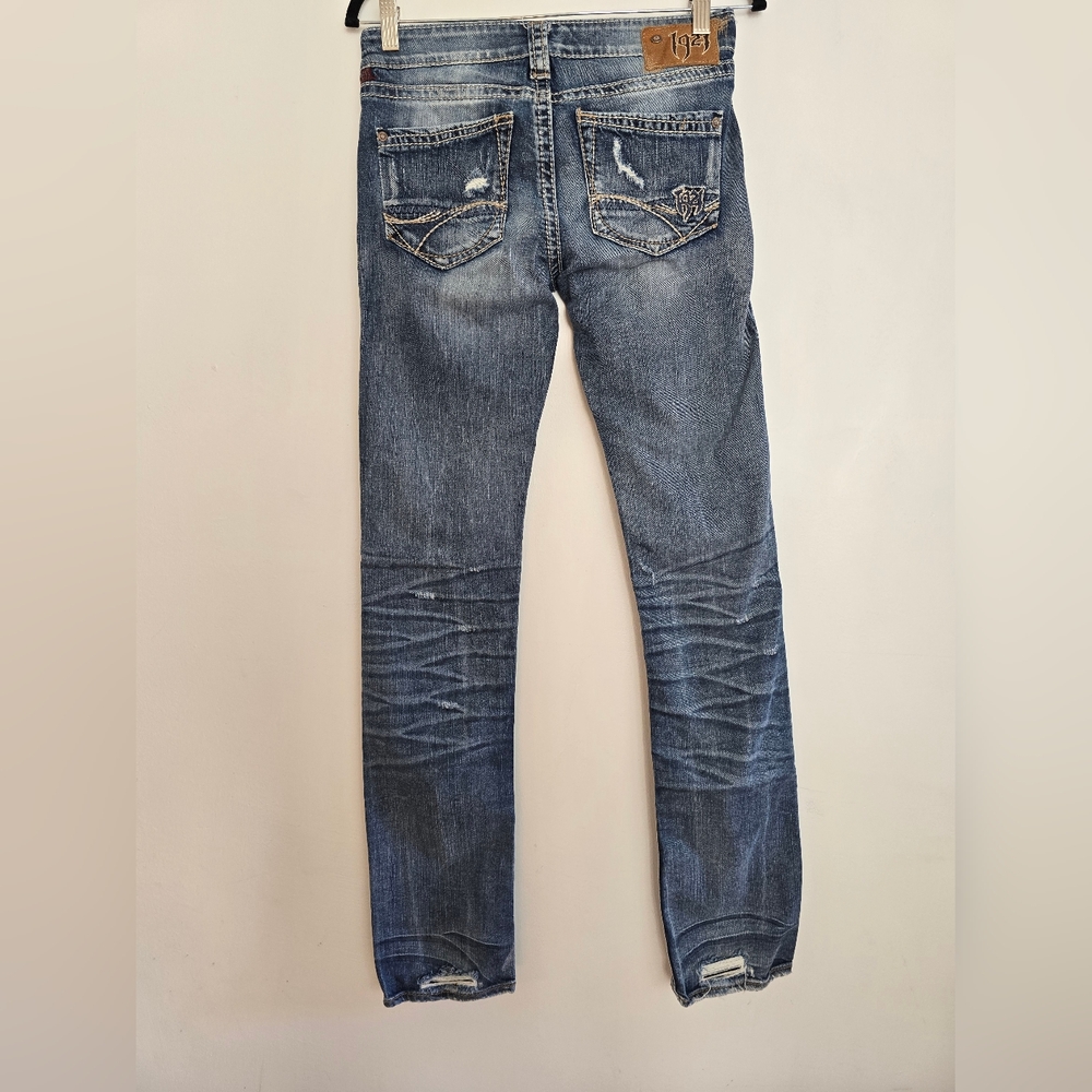 1921 WESTERN GLOVE WORKS DISTRESSED JEANS! - Picture 3 of 5